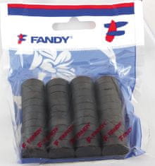 FANDY Magnety černé Fandy - průměr 10 mm / 48 ks