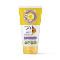 Bottega Verde SOL Voděodolný opalovací krém na obličej a tělo s minerálními filtry SPF20, 120ml