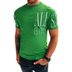Dstreet Pánské tričko s potiskem ALL zelené rx5188 S