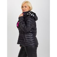 Factoryprice Dámská bunda s kapucí plus size CLEMENTA černá NM-KR-Z-2705.13_397878 L