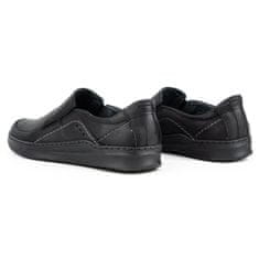 Pánské kožené nazouvací boty SLIP-ON velikost 45