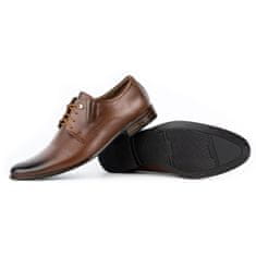 Pánská elegantní kožená obuv 302T3 velikost 45