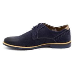 Pánská kožená obuv 859L navy blue velikost 45