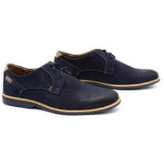 Pánská kožená obuv 859L navy blue velikost 45