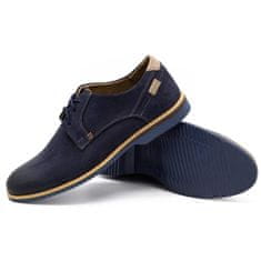 Pánská kožená obuv 859L navy blue velikost 45