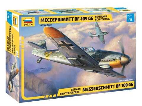 Zvezda Messerschmitt Bf-109 G6, Model Kit 4816, 1/48