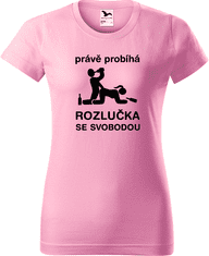 Hobbytriko Dámské tričko na rozlučku se svobodou - Právě probíhá rozlučka se svobodou Barva: Královská modrá (05), Velikost: 2XL