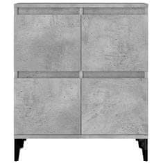 Greatstore Příborníky 2 ks betonově šedé 60 x 35 x 70 cm kompozitní dřevo