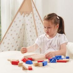 LEBULA Dřevěná hra Stavební bloky Viga 3D Montessori