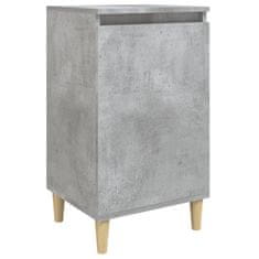 Greatstore Noční stolek betonově šedý 40 x 35 x 70 cm kompozitní dřevo