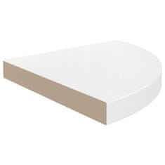 Vidaxl 323909 Floating Corner Shelves 4 pcs High Gloss White 35x35x3,8 cm MDF