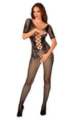 Obsessive Bodystocking + Ponožky Gatta Calzino Strech, černá, S/M/L