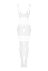 Obsessive Bodystocking + Ponožky Gatta Calzino Strech, bílá, S/M/L