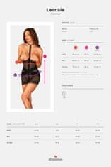 Obsessive Erotická košilka + Ponožky Gatta Calzino Strech, černá, XL/XXL