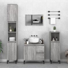 Vidaxl Koupelnová skříňka šedá sonoma 65 x 33 x 60 cm kompozitní dřevo