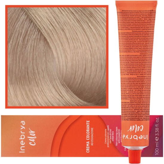 Inebrya Color barvící barva na vlasy, dosáhněte intenzivních a dlouhotrvajících barevných efektů 100ml