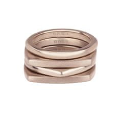 Breil Moderní sada bronzových prstenů New Tetra TJ302 (Obvod 56 mm)