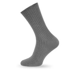 SOKKO 3x Dámské dlouhé ponožky šedá, netlačící 39-41