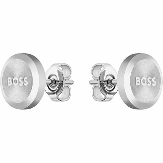 Hugo Boss Minimalistické ocelové náušnice Yann 1580477