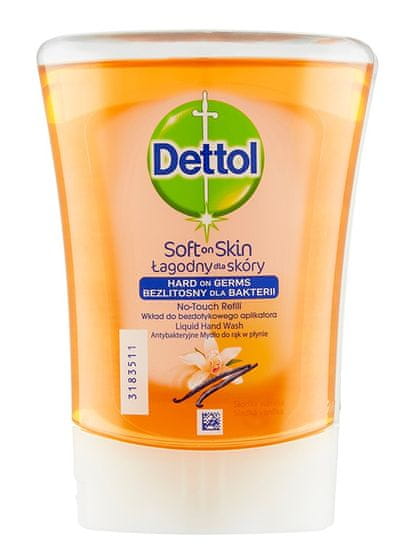 Dettol Náplň do bezdot. dávkovače Sladká Vanilka 250 ml