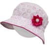 Dívčí letní klobouk vzor 3351- bílorůžový, velikost 50