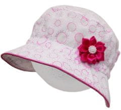 ROCKINO Dívčí letní klobouk vzor 3351 - bílorůžový, velikost 54