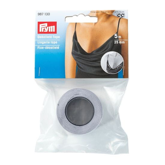 PRYM Fixační páska do dekoltu, 5 m x 25 mm