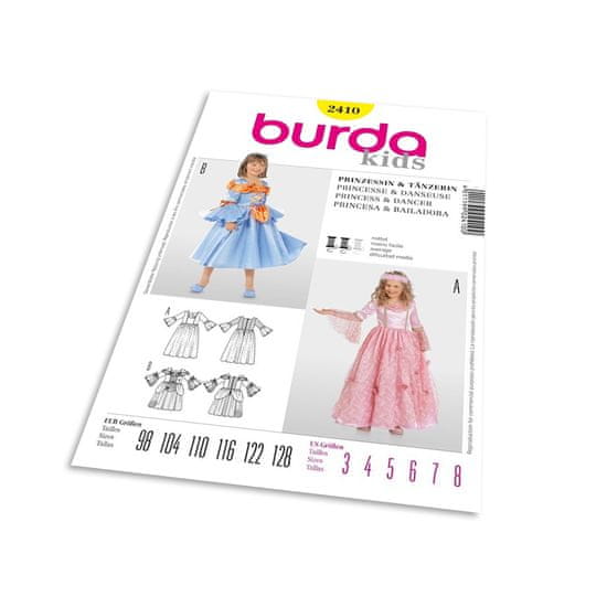 Burda Střih Burda 2410 - Princezna, tanečnice