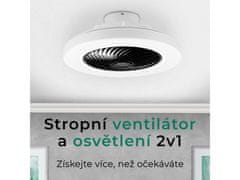 Noaton 12050B Triton, černá, stropní ventilátor se světlem