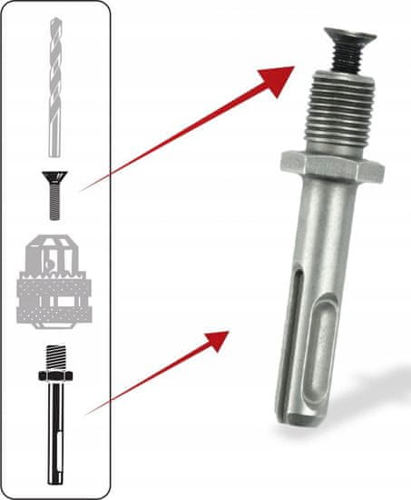 Dedra Adaptér SDS+ pro 1/2" vrtací sklíčidlo