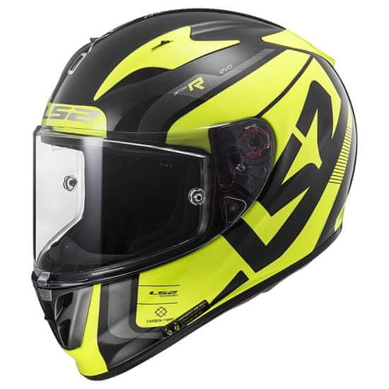 LS2 ARROW CARBON STING helma černá/Hi-Vis-žlutá