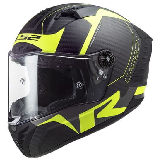 LS2 THUNDER CARBON-06 RACING1 helma matná Hi-Vis-žlutá