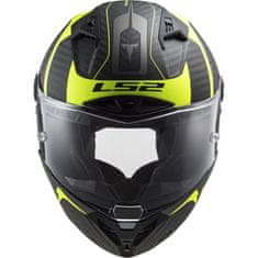 LS2 FF805 THUNDER CARBON-06 RACING1 helma matná-Hi-Vis-žlutá vel.L