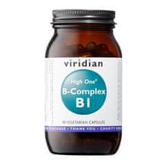 VIRIDIAN nutrition B-Complex B1 High One, 90 kapslí