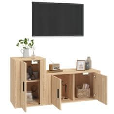 Greatstore 2dílný set TV skříněk dub sonoma kompozitní dřevo