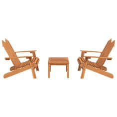 Greatstore 3dílná sada zahradního nábytku Adirondack masivní akácie