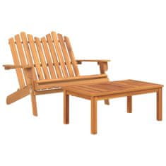 Greatstore 3dílná sada zahradního nábytku Adirondack masivní akácie