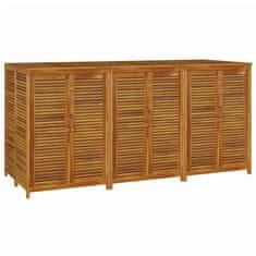 Greatstore Zahradní úložný box 210 x 87 x 104 cm masivní akáciové dřevo