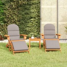 Greatstore 3dílná sada zahradního nábytku Adirondack masivní akácie