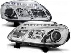 TUNING TEC  Přední světla VW TOURAN 02.03-10.06 / CADDY DAYLIGHT chromové