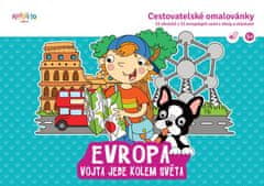 Kepáková Tereza: Cestovatelské omalovánky / Vojta jede do světa Evropa