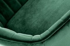 Halmar Barová židle Telin tmavě zelená