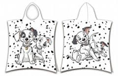 Jerry Fabrics  Plážová osuška pončo 101 Dalmatians 03 50x115 cm