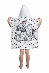 Jerry Fabrics  Plážová osuška pončo 101 Dalmatians 03 50x115 cm