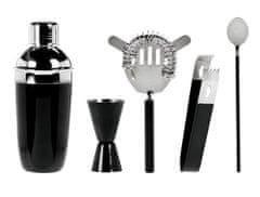 EXCELLENT Barmanská sada shaker 5 ks GLOSSY BLACK