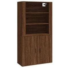 Vidaxl Skříň highboard hnědý dub kompozitní dřevo