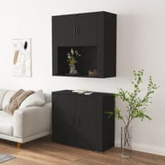 Vidaxl Skříň highboard černá kompozitní dřevo