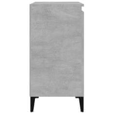 Greatstore Noční stolky 2 ks betonově šedé 40x35x70 cm kompozitní dřevo