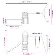 Vidaxl Dětské hřiště na zahradu impregnované borové dřevo