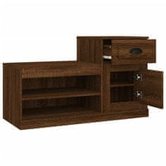 Greatstore Botník hnědý dub 100 x 42 x 60 cm kompozitní dřevo